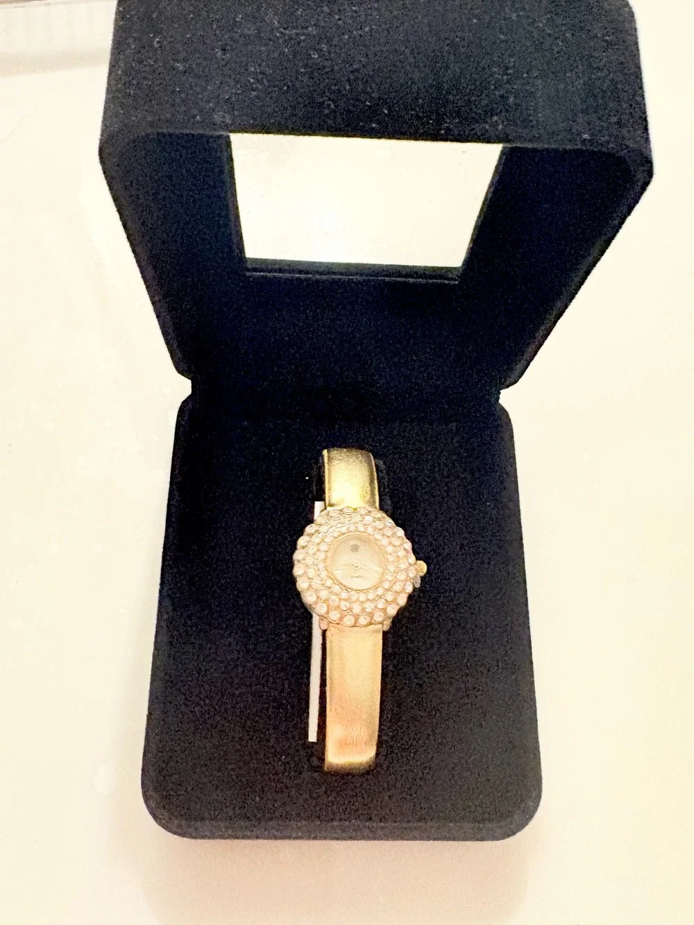 White Diamonds Elizabeth Taylor Gold Crystal-Accent Women's Bracelet Watch